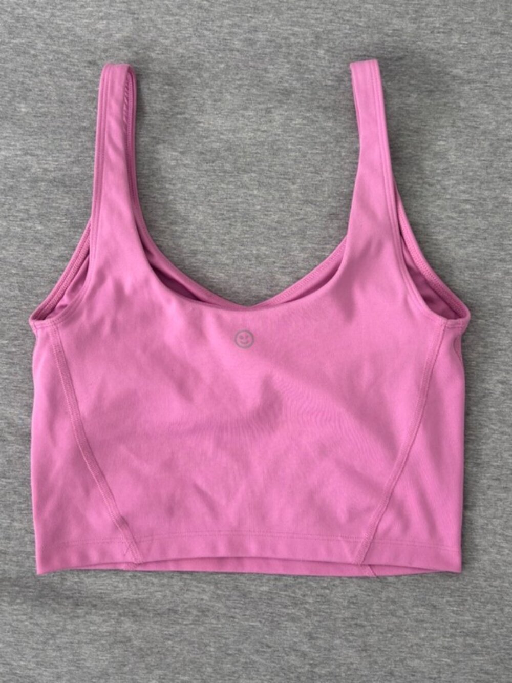 Gilly Hicks Recharge Crop Top Sports Bra Pink Women S Low V Neck Longline Tank